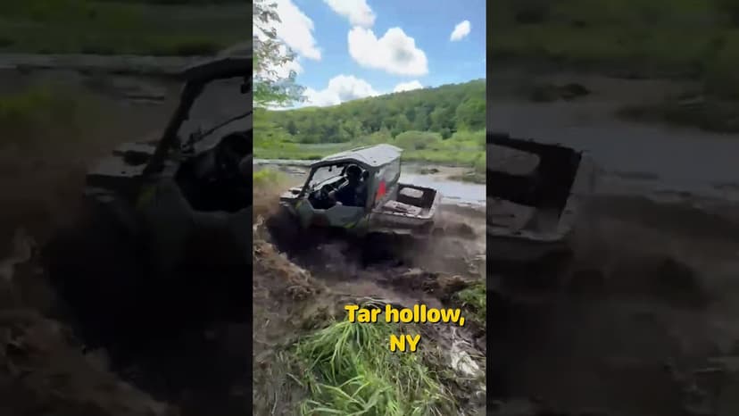 #shorts Fun in the mud at Tar Hollow, NY