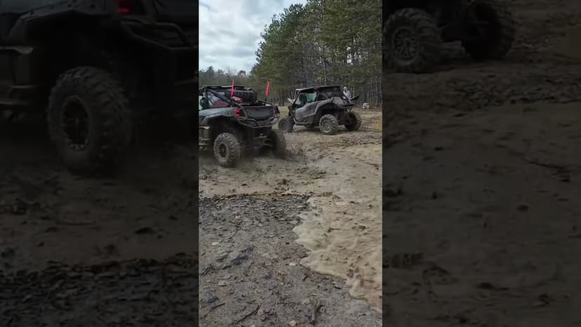 #shorts Sharon’s Mud Road splash