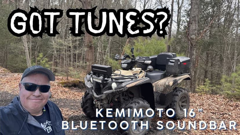 Kemimoto 16" Bluetooth Sound Bar - Suitable for ATV or UTV - Review