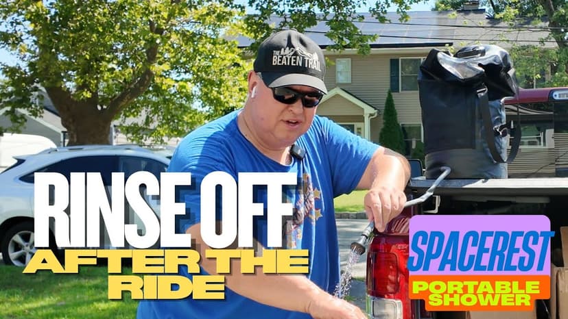 Spacerest Solar Shower bag 3/5 gallon - rinse off after a ride!