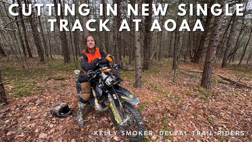 New single track going in at AOAA, Coal Township, PA - Courtesy of DelVal Riders