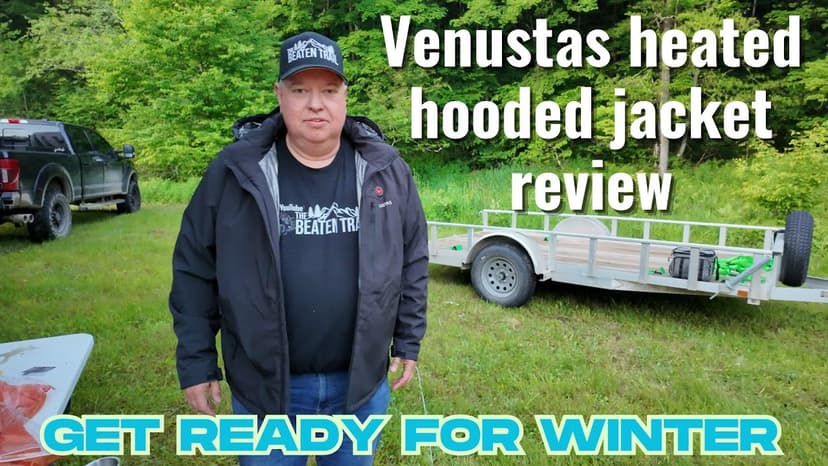 Venustas Heated Hooded Waterproof jacket review - stay warm on the trail!