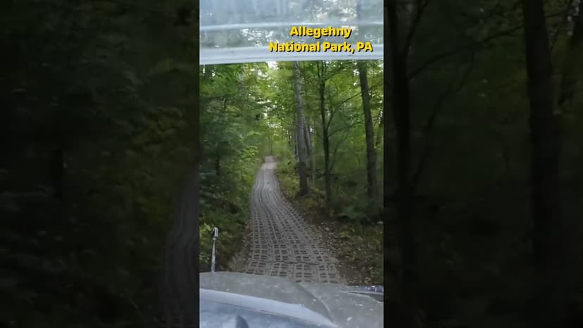#shorts never-ending concrete blocks, steep Hill Allegheny national Forest, PA