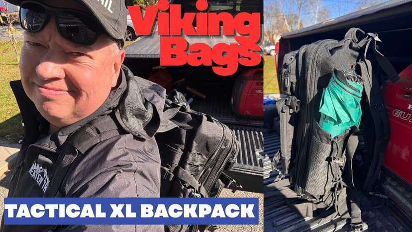 Vikingbags - Tactical XL Backpack - for all of you gear on the road.