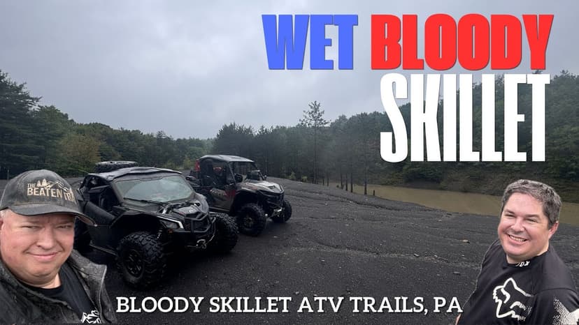 Wet Bloody Skillet ATV Trail Review/Ride - DCNR, PA
