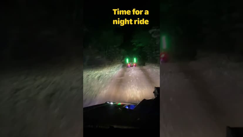 #shorts time for a night ride, departing trail 27 Royal blue, TN