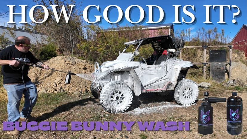 Buggie Bunny Wash - We give this soap the dirty ride cleaning test