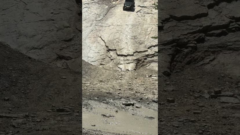 #shorts Leonard is Carefully bringing his yxz down Slate Rock