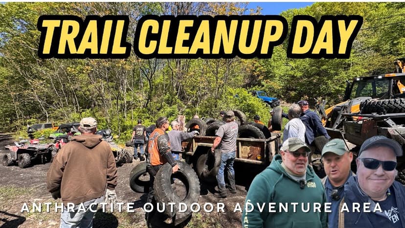 AOAA Trail Clean Up Day - Coal Township, PA #atv #utv
