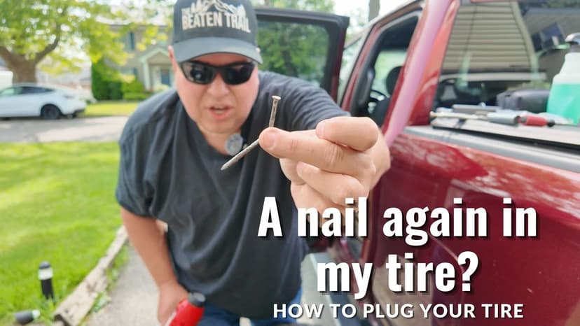 How to plug a tire video